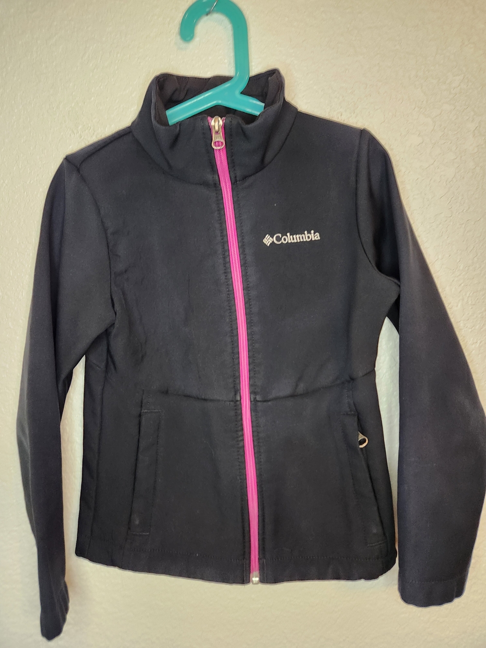 Columbia Omni-Shield Hooded Winter Coat Waterproof Girls S Pink Black